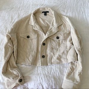 crop corduroy jacket